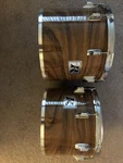 Rogers Rack Tom Drum Set Wood Metal Hardware 2-PIECE Mpn D138873. Fixed Price $450.00.