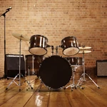 Ktaxon Adult Drum Set 5-PCS 22 In Complete Full Size Kit With Throne Stand. Fixed Price $239.90.