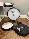 Pearl Compact Traveler Drum Kit Bass Snare 14 Floor Tom Remo Heads Case. Fixed Price $300.00.