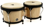 Latin Percussion Aspire Wood Bongos - Natural With Black Hardware. Fixed Price $179.99.