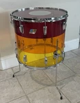 70S B/o Ludwig 18" Tequila Sunrise Vistalite Floor Tom. Fixed Price $395.00.
