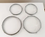 Vintage 4 Drum Hoops Assorted Sizes See Photos. Fixed Price $12.50.