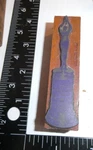 Vintage Wood Metal Letterpress Print Block Stamp Woman Top Trophy #2. Fixed Price $24.00.