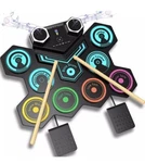 Drum Electronic Roll-up Practice Pad Silicone Kit Portable Digit Stereo Speaker. Fixed Price $83.85.