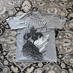 Y2K Affliction Signature Series Josh Barnett Reaper Graphic Gray T-shirt Mens Xl. Fixed Price $65.00.