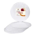 Enjay 12" White Round Drum, 1/2", 6 Count. Fixed Price $29.14.
