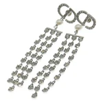 Dior Cd Logo Rhinestone Pearl Chandelier Earrings Silver Used 4D352365B966C361A7. Fixed Price $543.37.