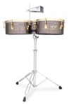 Lp Matador M257-BNG 14" And 15" Timbales Brush Nickel With Gold Hardware. Fixed Price $669.99.