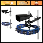Tambourine & Cowbell Set With Mount Kit - Perfect For Drumming Music Enthusias. Fixed Price $119.99.