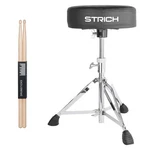 Strich Drum Throne, Height Adjustable Padded Seat Stool, Heavy Duty Swiv.... Fixed Price $66.85.