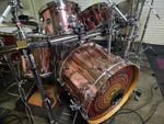 Crush Sublime Birch Drum Shell Pack In Rose Gold Wrap. Fixed Price $800.00.