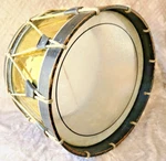 Vintage Black Wood Brass Drum SPB1 Marching Band Musical Instrument. Fixed Price $195.07.
