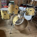 Early Pearl Drum Set Vintage 70S Lug Design, Rare Wood Shells 5 Pc. Fixed Price $997.00.
