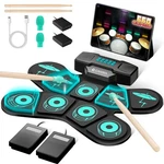 Cahaya Electronic Drum Set Dual Speakers Portable 9-PADS Electric Practice. Fixed Price $45.36.