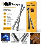 Electronic Drum Sticks With Built-in Sounds & Led Lights Fun Kids Music Toy. Fixed Price $12.44.