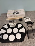Eoncore Portable Roll-up Drum Kit W/ Pedals And Sticks W758 Tested/working. Fixed Price $10.95.