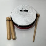 Nino Percussion Wood Hand Drum Analog W/ Mallet & Claves, 4-PIECE Set. Fixed Price $9.99.