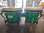 Rhythm Tech Green Bongos Professional Drums. Excellent Sound. Fixed Price $129.99.
