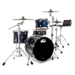 Dwe 4PC Complete Electronic/acoustic Drum Set Midnight Blue Metallic. Fixed Price $7699.00.