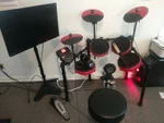 Alesis Nitro Mesh Special-edition 8-PIECE Electronic Drum Set With 27 In Monitor. Fixed Price $600.00.