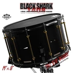 Beatello 14 X 8'' Black Shark Cannon Snare Drum Low-pitched Bronze Carbon Steel. Fixed Price $140.00.