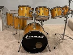 Ludwig Classic Birch 8 Piece Gold Sparkle. Fixed Price $2800.00.