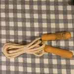 Everlast 4494 Cloth Jump Rope With Wooden Handles Beige Brown. Fixed Price $14.75.