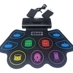 Drum Kit 9 Pad Electronic Portable Roll Up Set W/ Pedals & Sticks Rechargeable. Fixed Price $21.24.
