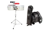 Lp 13" & 14" Tito Puente Timbales - Stainless Steel + Drum Bag. Fixed Price $899.99.