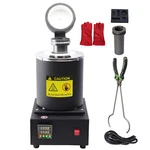 Ntud 1500W Electric Gold Melting Furnace 6.6LB Crucible Casting Ingot Mold Kit. Fixed Price $181.25.