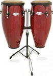 Toca Synergy 10'' 11'' Congas With Stand Red Wood Finish. Fixed Price $419.99.