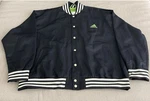 Adidas Donovan Mitchell Size Xl Black Green Varsity Jacket Pearl Snap Button. Fixed Price $33.99.