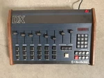 1982 Oberheim Dx 6-VOICE Drum Machine Blue With Wood Sides Turns On. Fixed Price $1500.00.