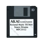 Akai S1000 / S3000 Floppy Disk Roland Multi TR-909 Snare Drums MPC1012. Fixed Price $14.99.
