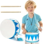 Kids Set 8" Wooden Toy With Strap & Drumsticks, Musical Instrument. Fixed Price $19.53.