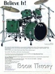 2000 Print Ad Of Boom Theory Spacemuffins Drum Kit Bop Deluxe Kermit Green. Fixed Price $9.99.