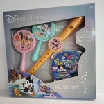New Disney 100 Music Set Instruments Maracas, Flute Recorder, Tambourine. Fixed Price $7.99.