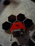Vintage Blackhawk By Gretsch ED-700 Red Hex E-drum Kit, 6 Pads, Module, Cables. Fixed Price $2200.00.