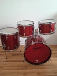 Gretsch 1966 Red Sparkle 4 Piece Drum Set. Fixed Price $1800.00.