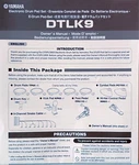 Yamaha DTLK9 Digital Drum Pad Set Original Owner's Manual Book TP65 PCY65 KP65... Fixed Price $19.99.
