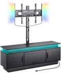 Vevor 60" Stand With Mount For Up To 75 In Power Outlet & Led Lights. Fixed Price $174.99.