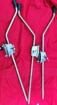 Vintage CB700 Floor Tom Drum Spurs Legs Made Japan 1970S Set Of 3. Fixed Price $39.00.