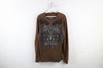 Affliction Mens Josh Barnett Ufc Fighting Skull Thermal Waffle Knit T-shirt. Fixed Price $95.96.