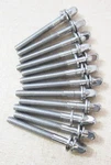 12 Qty Sonor 45MM Drum Tension Rods, 2-1/8" Length (FORCE/3007/2007/3005/3003). Fixed Price $10.00.