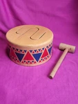 Plan Toys Drum W/mallet Wood Children's Musical Instrument 6404 Pretend Play. Fixed Price $9.99.