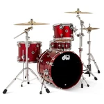 Dwe 4PC Complete Electronic/acoustic Drum Set Black Cherry Metallic. Fixed Price $7699.00.