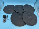 Alesis Strike Pro Cymbal Set, 1 Ride, Hi-hat, 3 Crashes (pre-owned). Fixed Price $499.00.