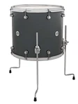 Design Series Maple Floor Tom, 16X18, Steel Gray Lacquer W/chrome Hardware. Fixed Price $579.00.