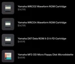 (assorted) Yamaha Accessory Media ***as Is, Used, Not Tested*** WRC02 WRC04 DX7. Fixed Price $147.95.