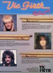 1990 Print Ad Of Vic Firth Drumsticks W Tommy Lee Carmine Appice Greg Bissonette. Fixed Price $9.99.